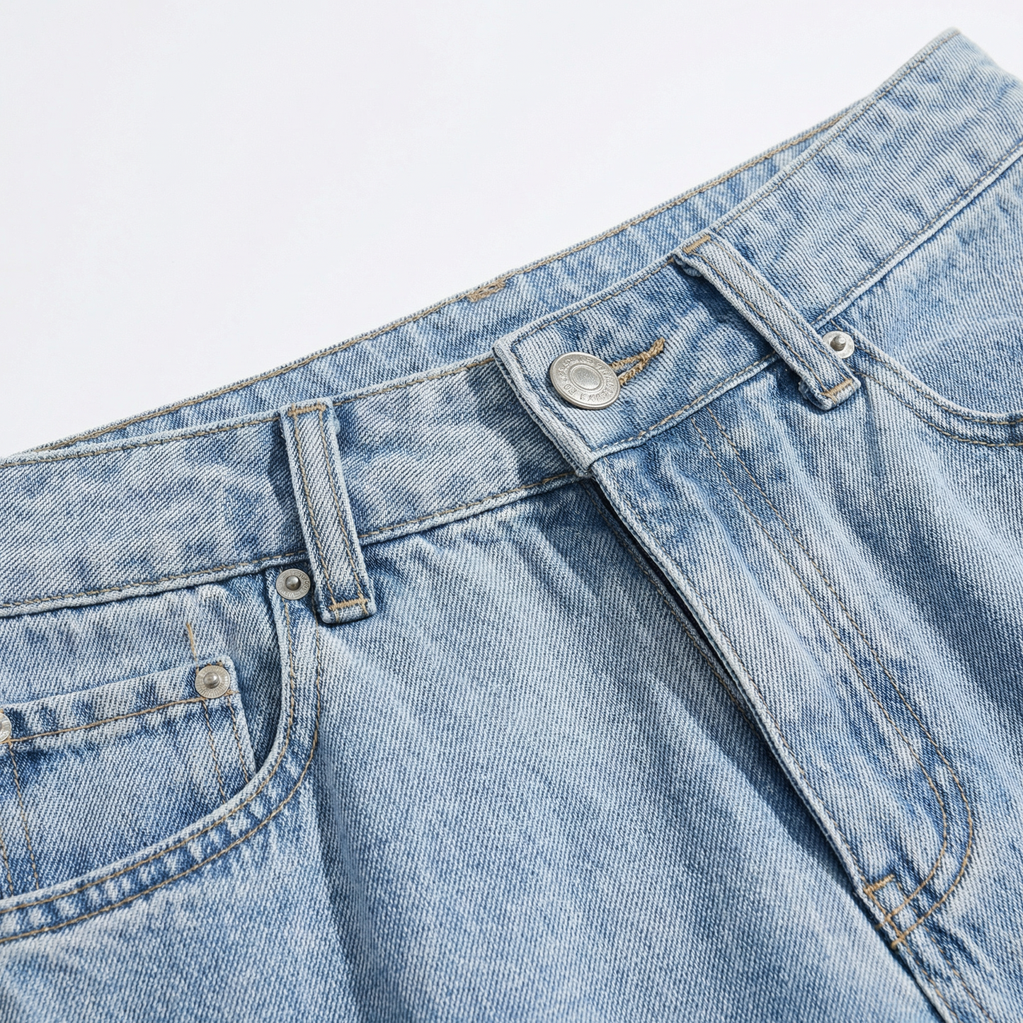 Women’s High Waist Wide Leg Denim Jeans – Full Length Loose Fit Pants