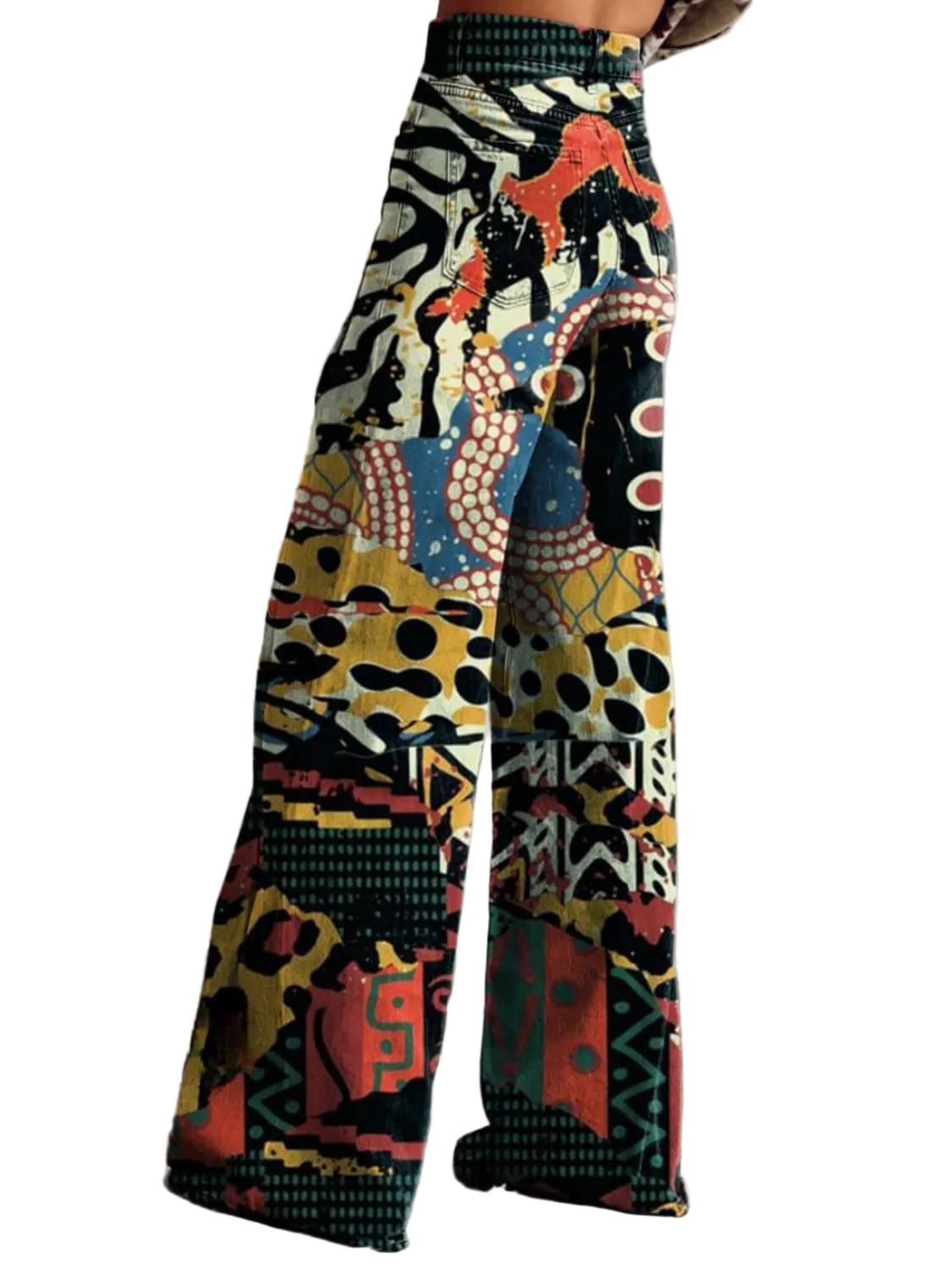 FELICITY™ - Artistic Print Wide-Leg Pants