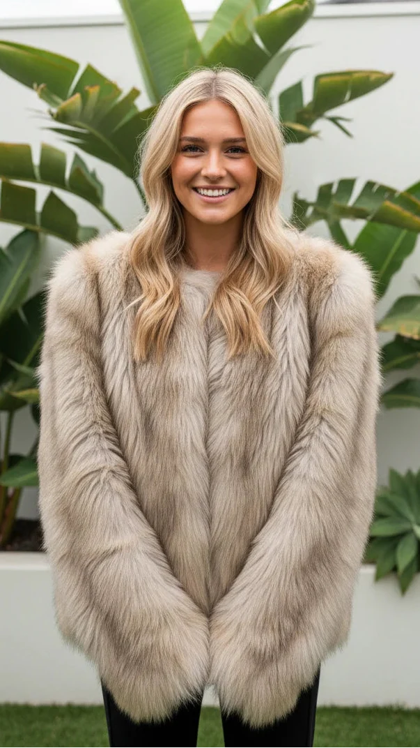 Women's Oversized Faux Fur Coat