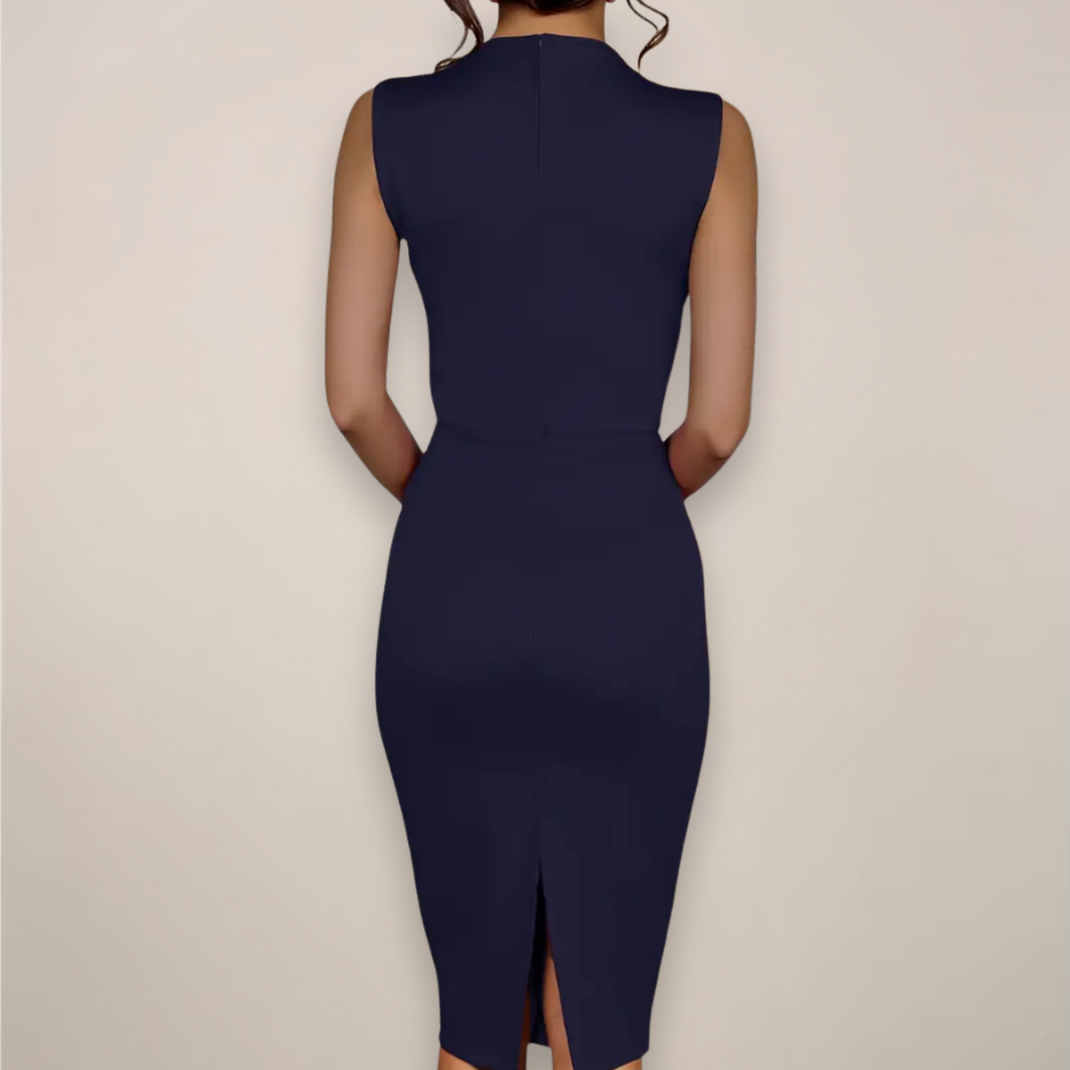 Formal Sleeveless Sheath Midi Dress
