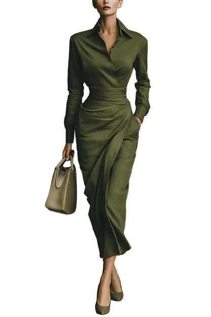MELIORA | WRAP-STYLE MAXI DRESS