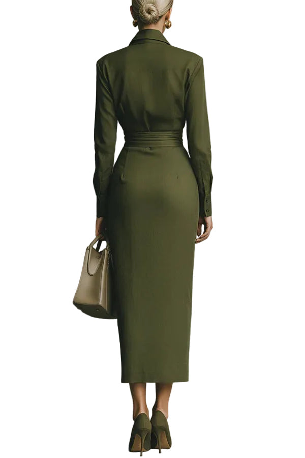 MELIORA | WRAP-STYLE MAXI DRESS