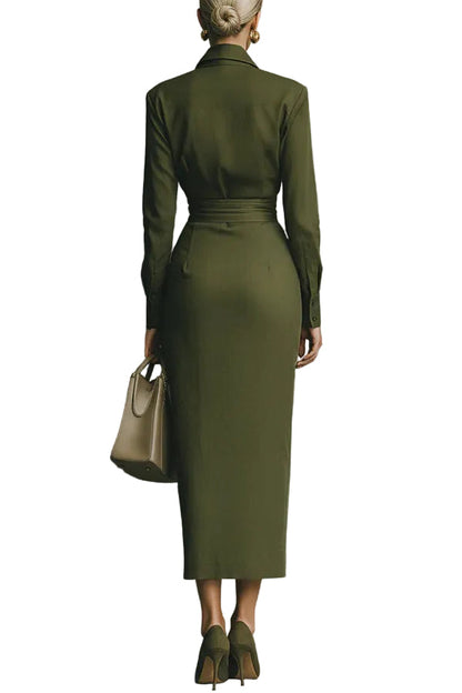 MELIORA | WRAP-STYLE MAXI DRESS