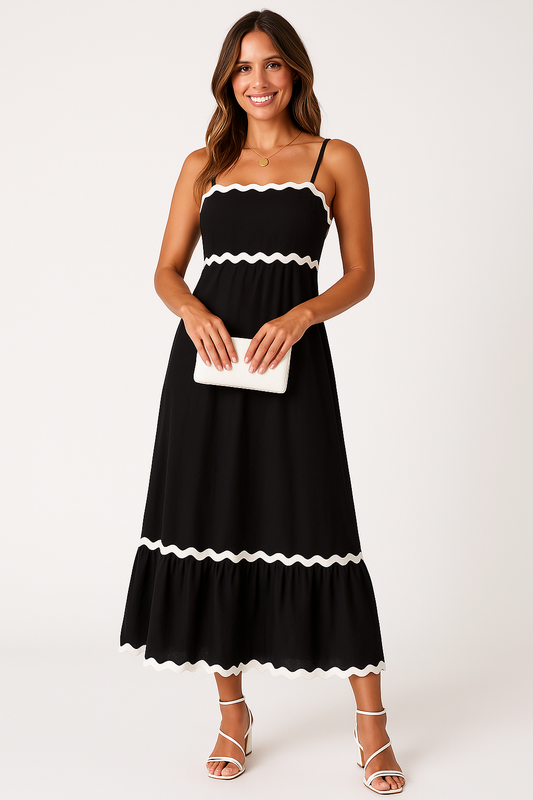 Fiona | Women’s A Line Maxi Dress Spaghetti Straps