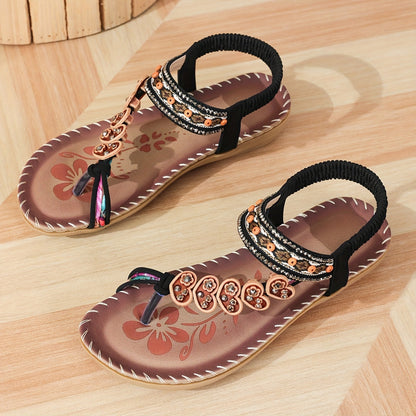 Women's Lightweight Adjustable Sandals | Elegant Orthopedic Comfort Shoes-Mykonostore-Black-5-Mykonostore