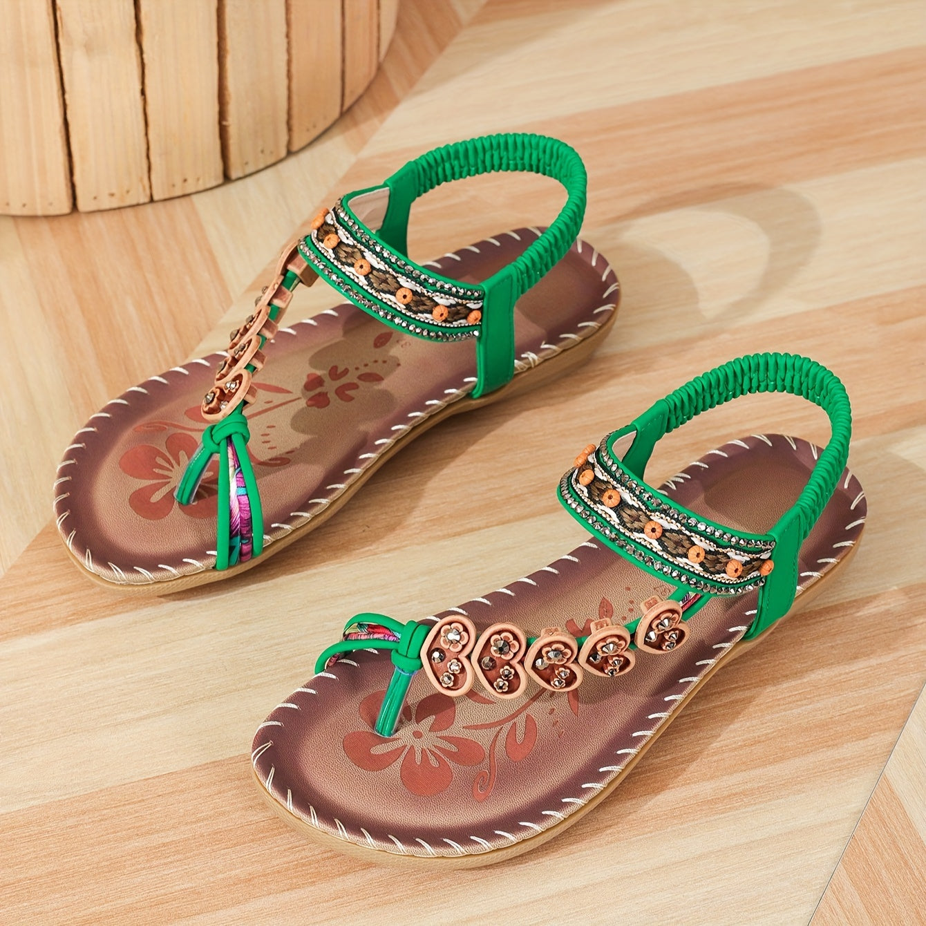Women's Lightweight Adjustable Sandals | Elegant Orthopedic Comfort Shoes-Mykonostore-Green-5-Mykonostore