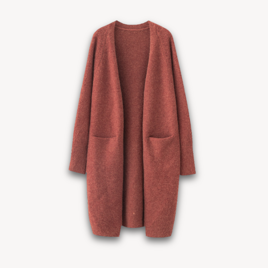 Ella | Women Spring długi Open Front cardigan