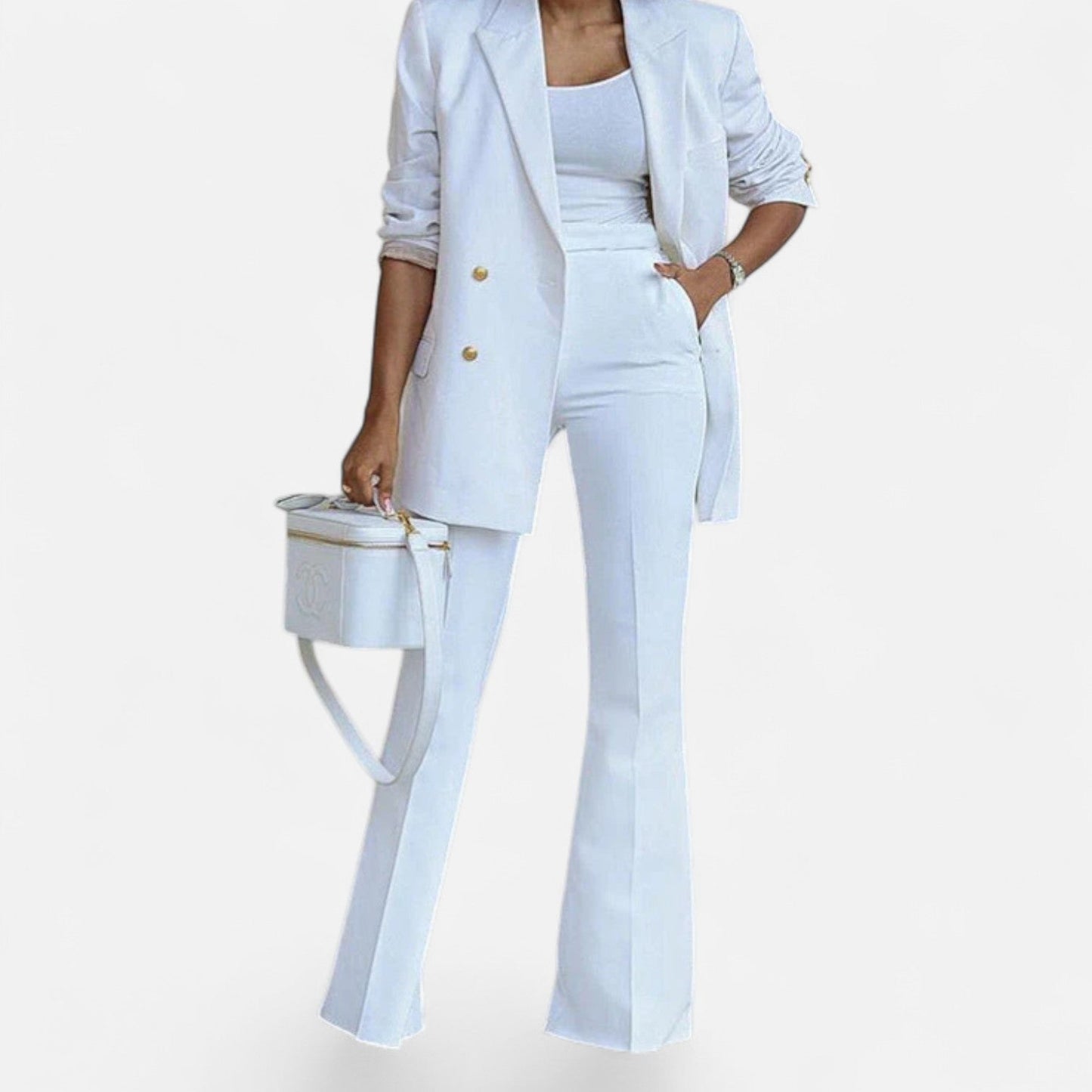 Abigail | Women Spring dwurzędowy Pantsuit set