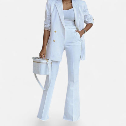 Abigail | Women Spring dwurzędowy Pantsuit set