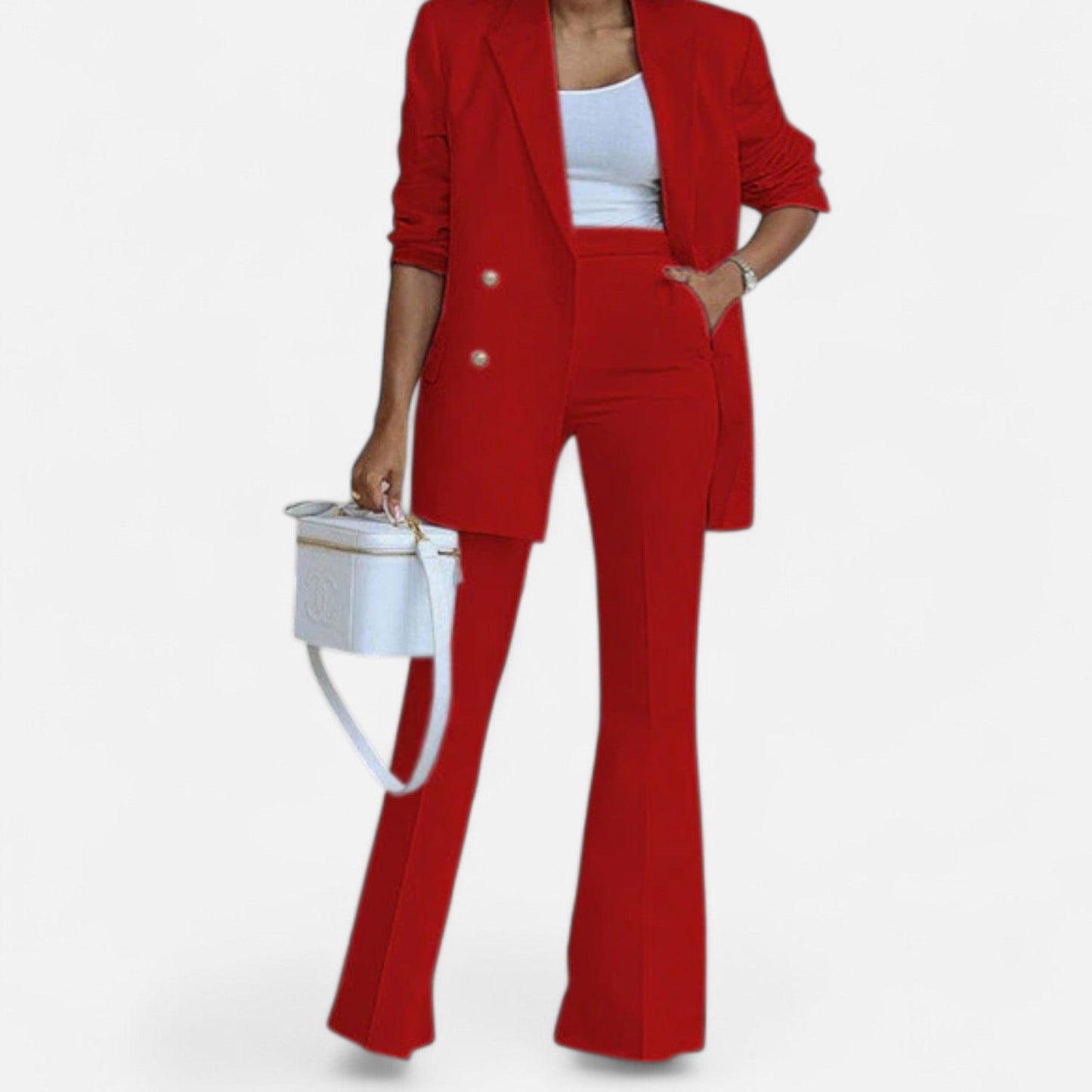 Abigail | Women Spring dwurzędowy Pantsuit set