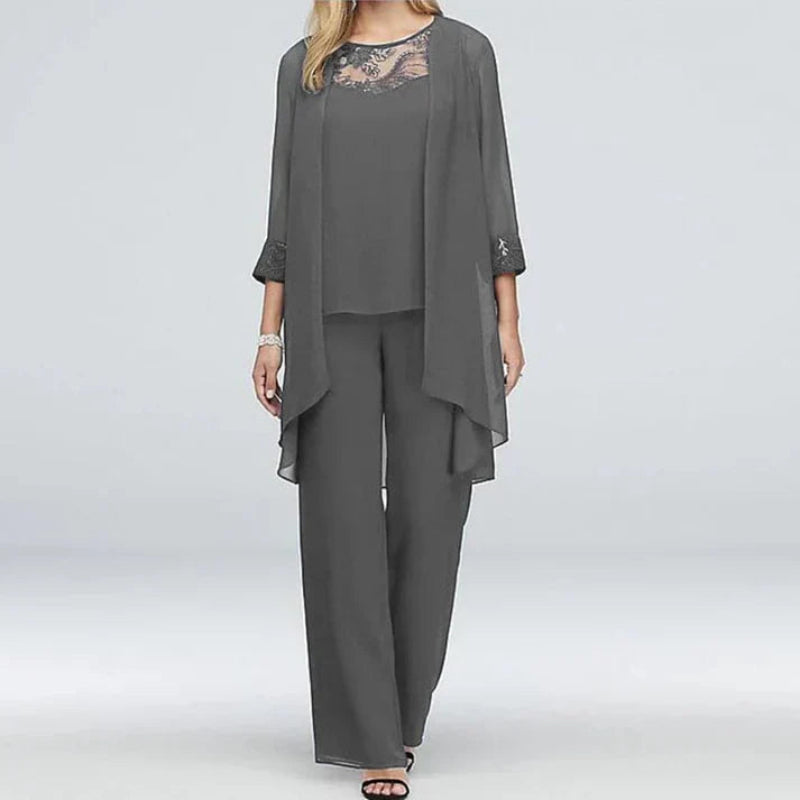 Chloe | Women Spring three-piece Pant set