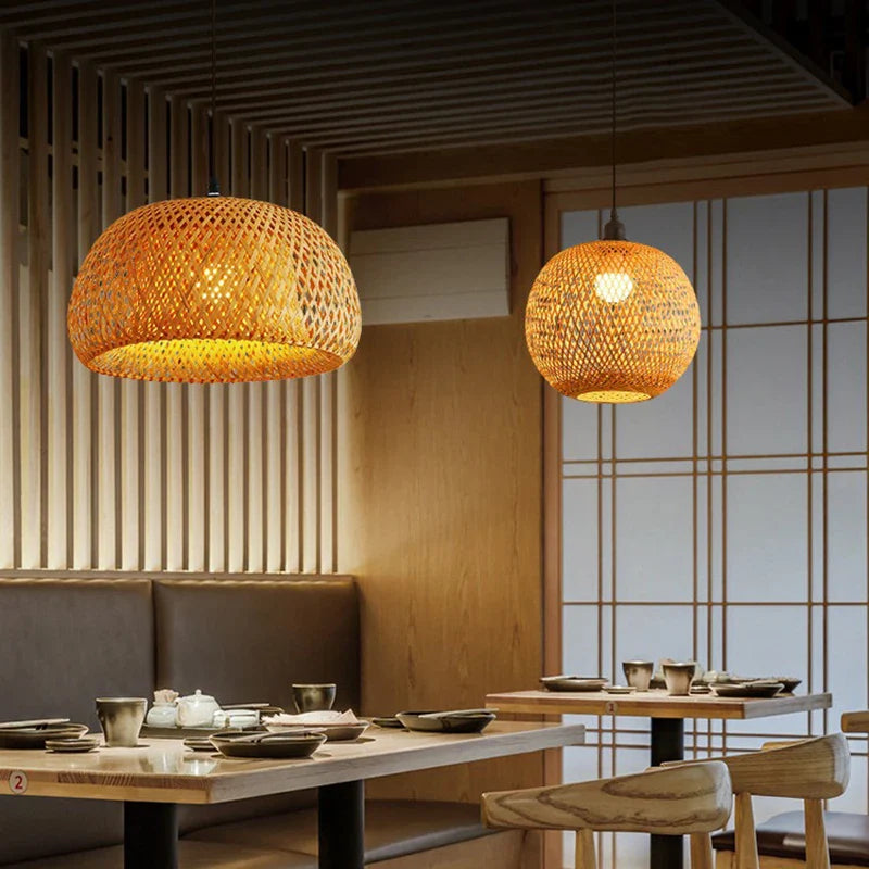 Wovella - Hand-Woven Dome Pendant Lampshade
