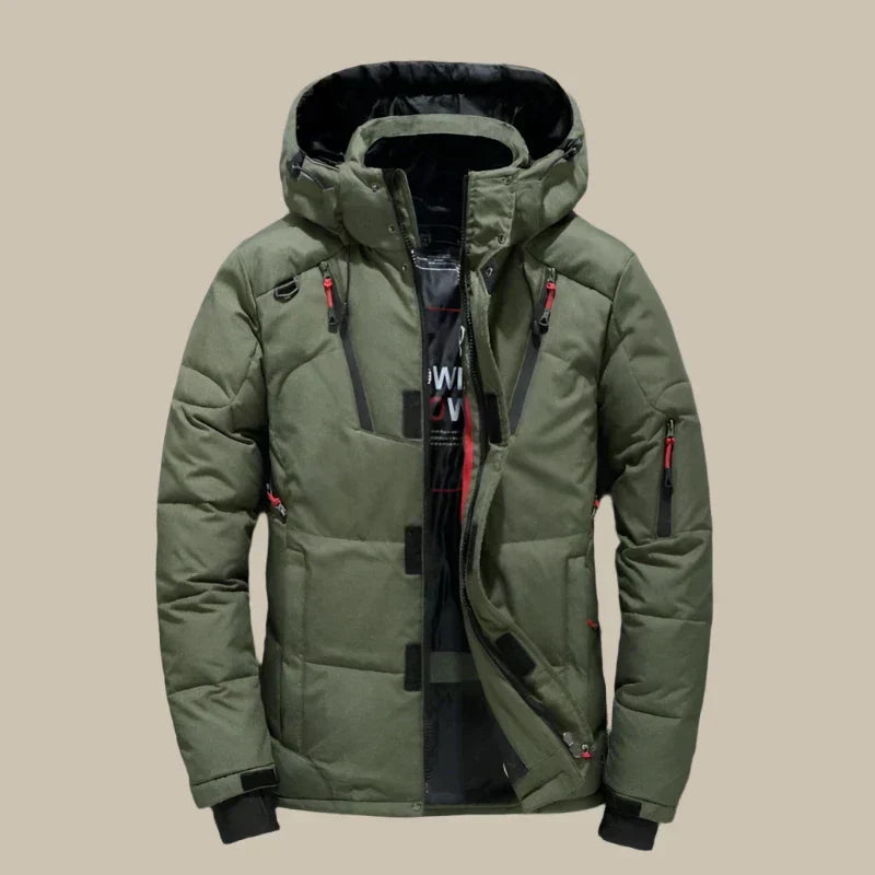 Alexander Veste d’Hiver Homme – Manteau Chaud et Coupe-Vent avec Doublure Thermique