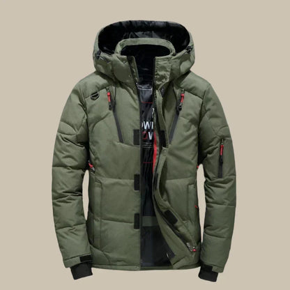 Alexander Veste d’Hiver Homme – Manteau Chaud et Coupe-Vent avec Doublure Thermique