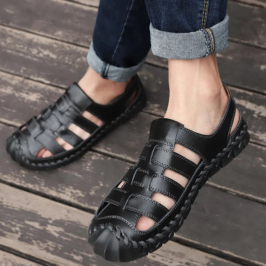 Xalvador | PU leren sandalen met verstelbare gesp 0