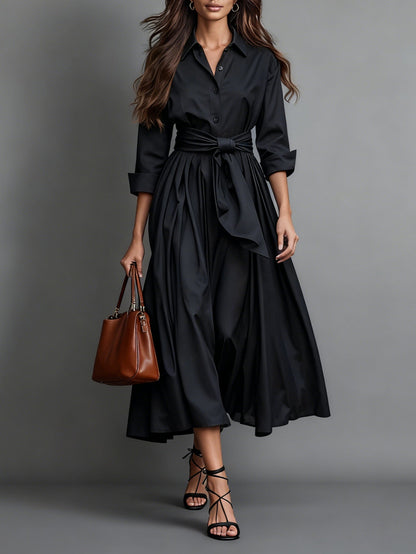 Marise™ | Elegantní Maxi Šaty s Mašlí