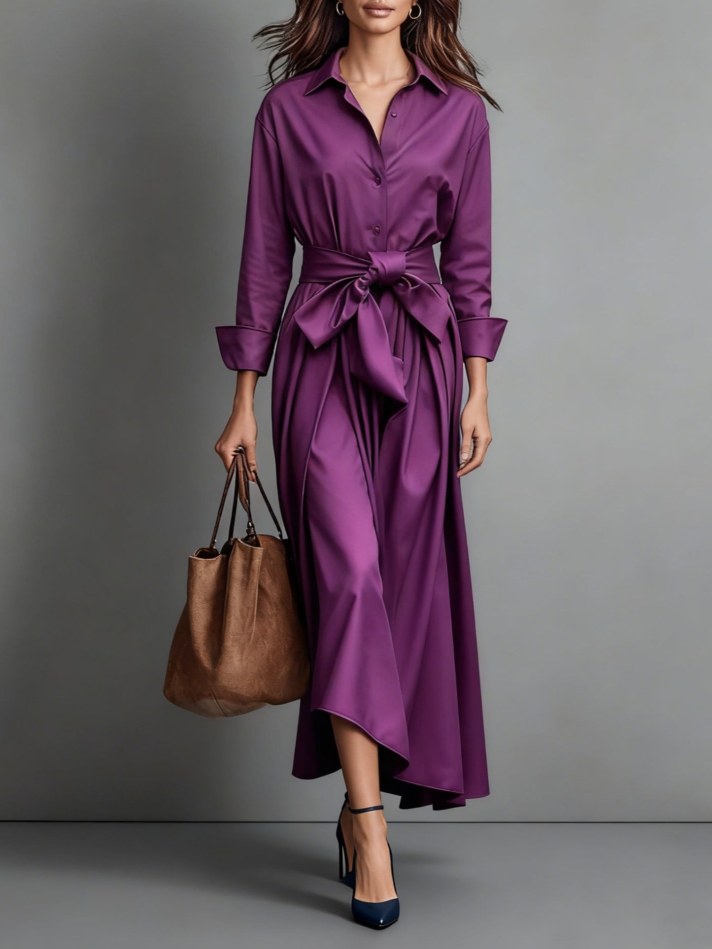 Marise™ | Elegantní Maxi Šaty s Mašlí