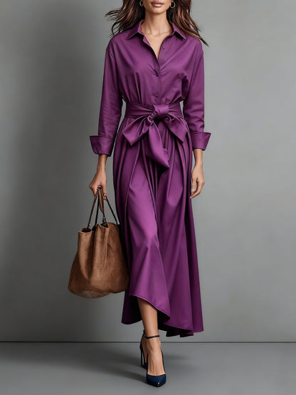Marise™ | Elegantní Maxi Šaty s Mašlí