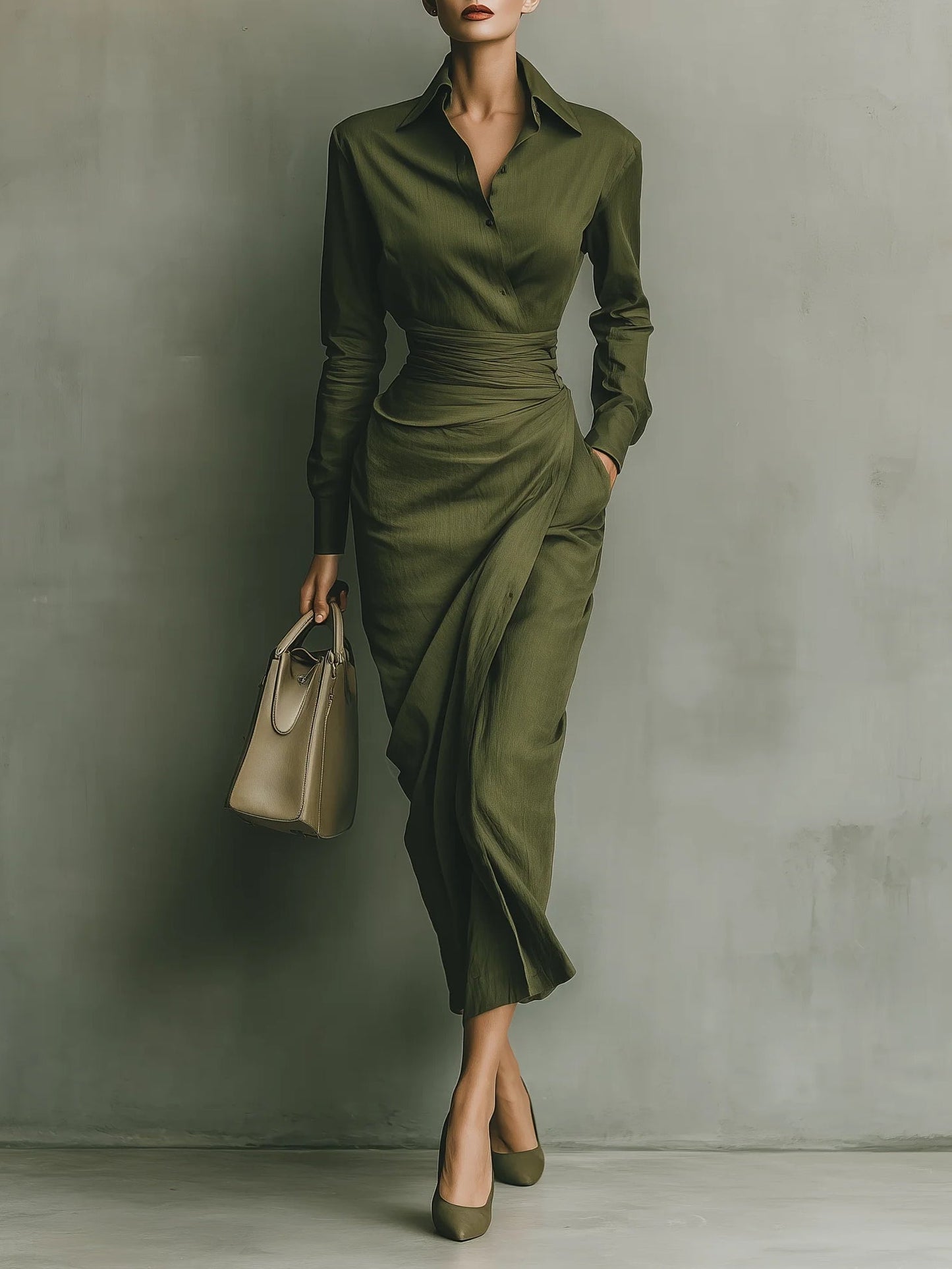 Narelle™ | Stylish Tailored Wrap Dress