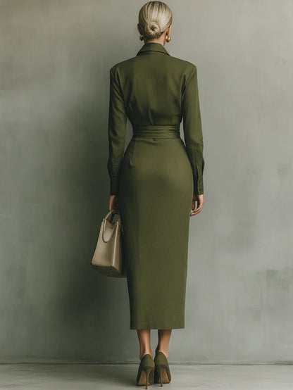 Narelle™ | Stylish Tailored Wrap Dress