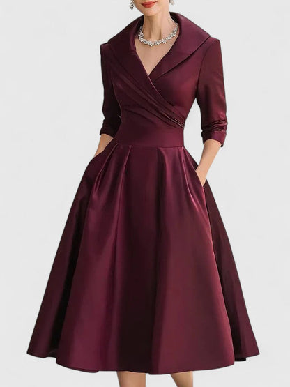 women midi dress in blue for casual outings 5