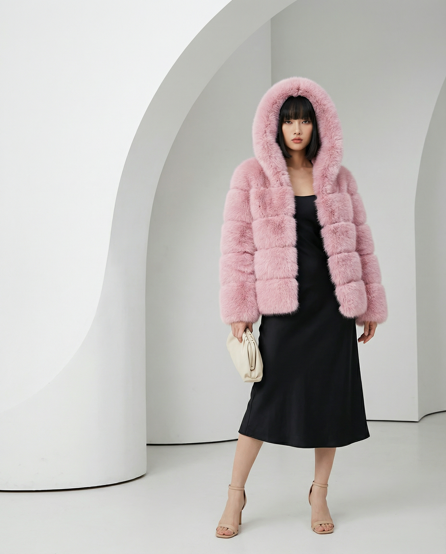 Nova Faux-Fur Bubble Jacket