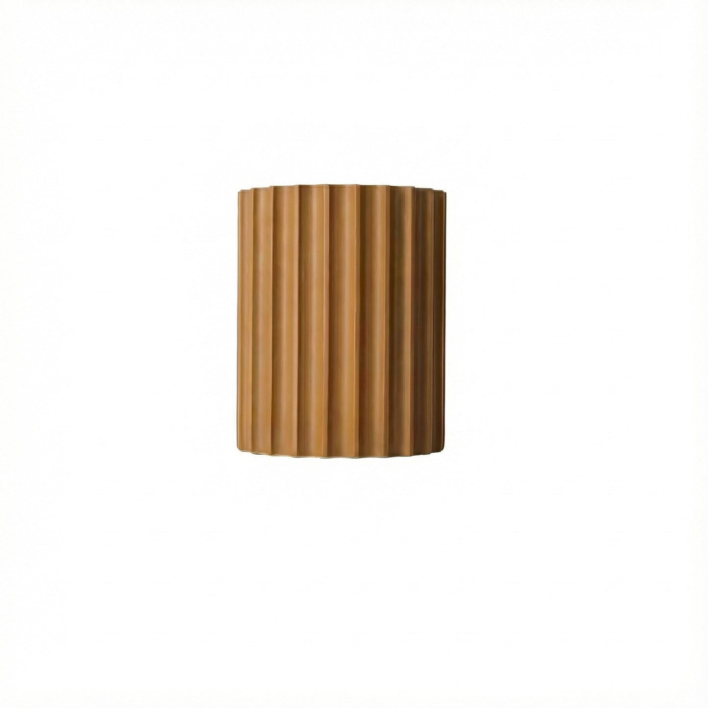 Freyza - Nordic Pleated Resin Wall Sconce | Modern Macaron Ribbed LED Lamp (16.5cm)