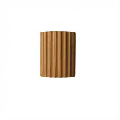 Freyza - Nordic Pleated Resin Wall Sconce | Modern Macaron Ribbed LED Lamp (16.5cm)
