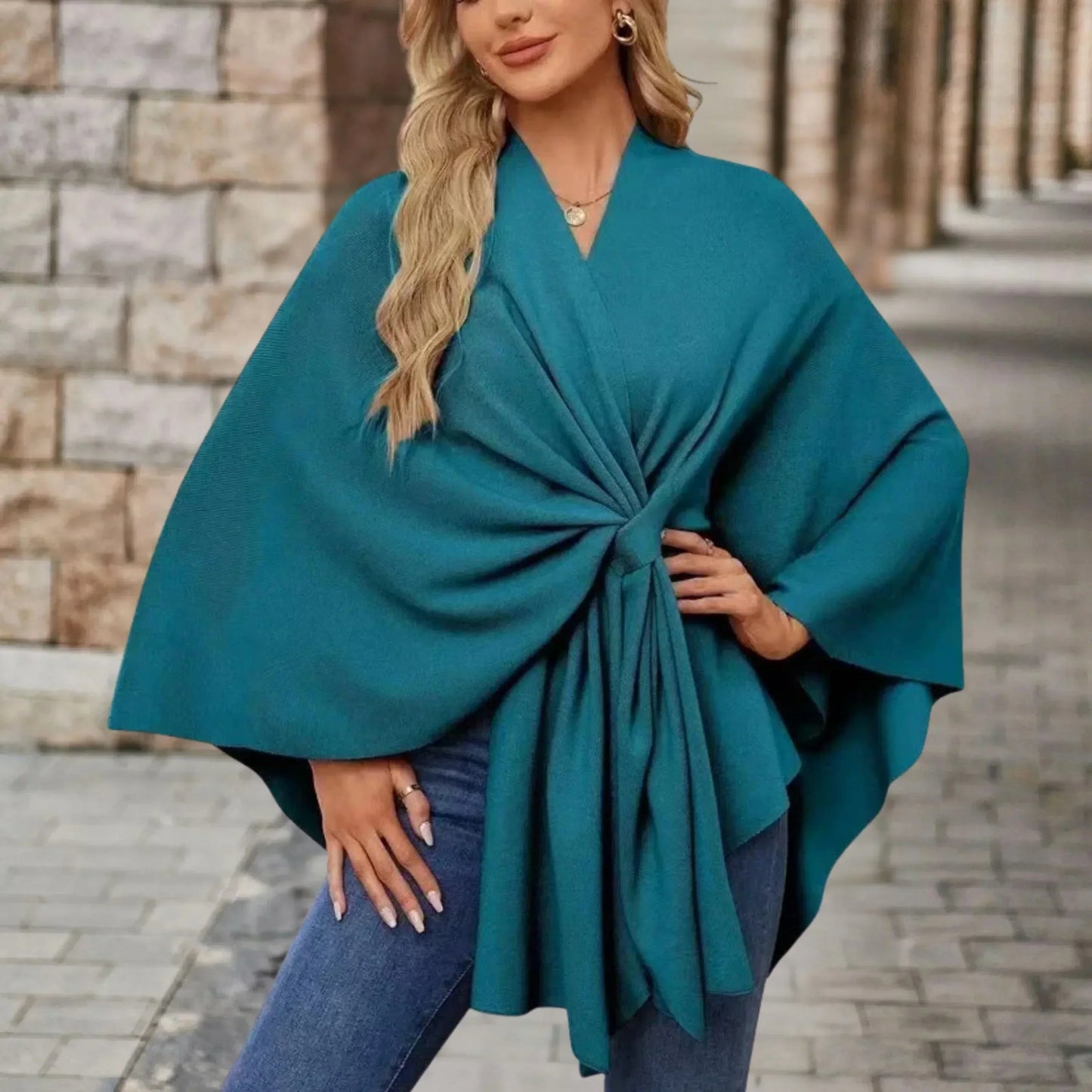Yvette | Elegantní Draperet Pončo