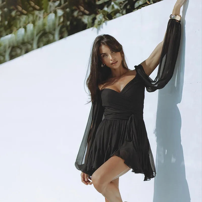 Charlotte | Summer Women z długim rękawem Mini dress