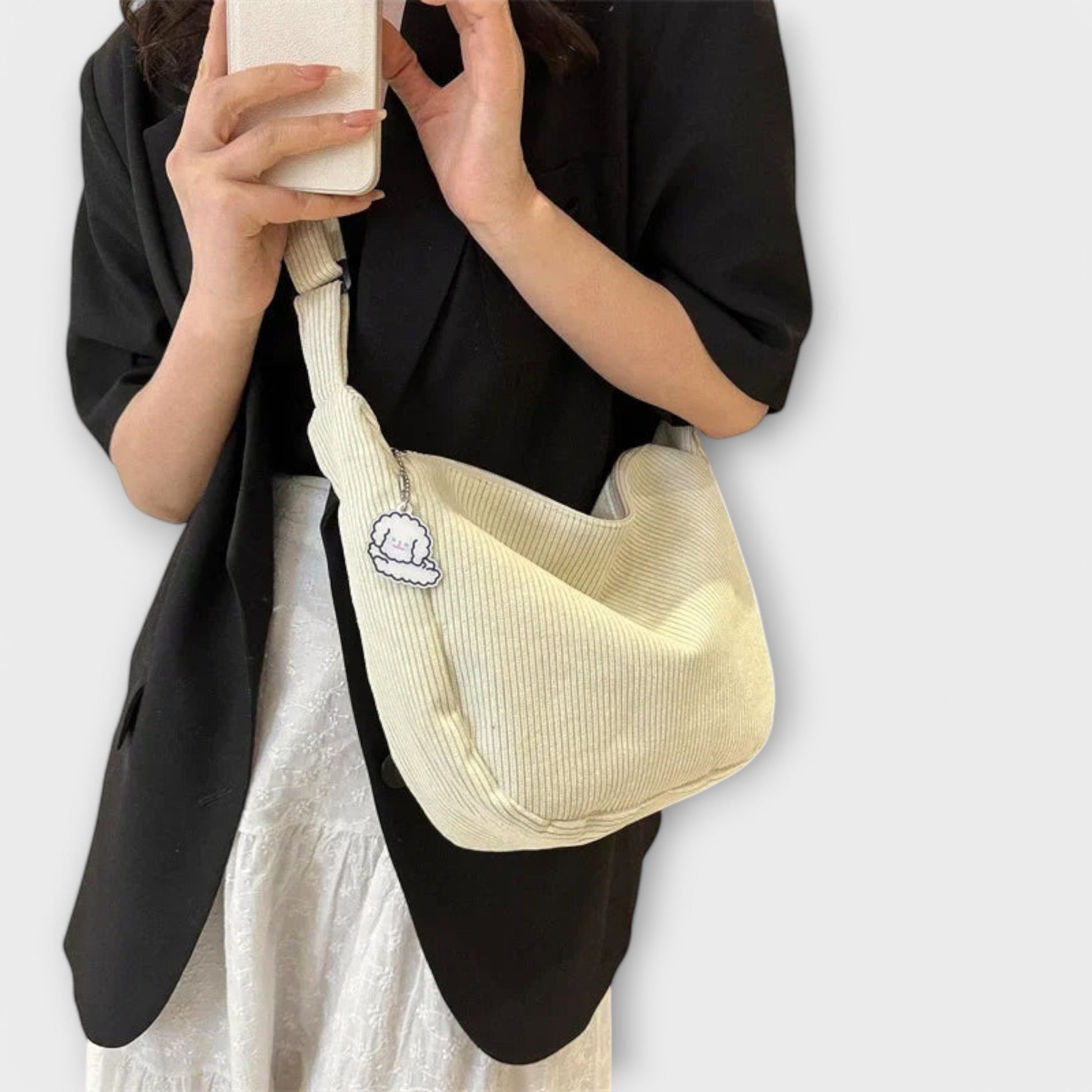 Women's Shoulder Bag with Elegant Shape