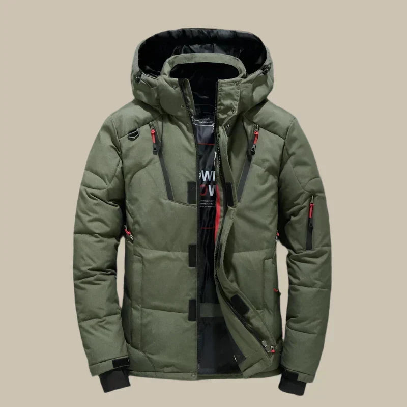 Alexander Veste d’Hiver Homme – Manteau Chaud et Coupe-Vent avec Doublure Thermique
