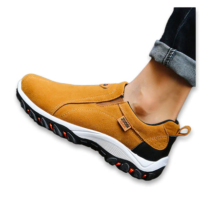 Slip-On Trainers Suede Rubber Sole Casual Shoes Spring