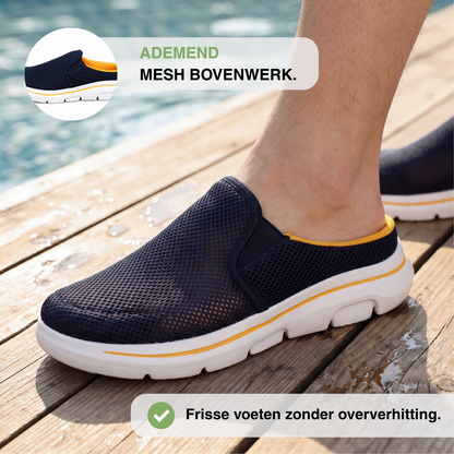 Heren Mesh Slippers - Lichtgewicht Instappers - Dempend Voetbed