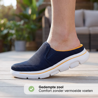 Heren Mesh Slippers - Lichtgewicht Instappers - Dempend Voetbed