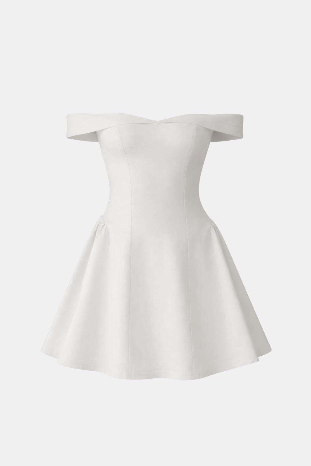 Zariyah – Off-Shoulder Sculpted Mini Dress