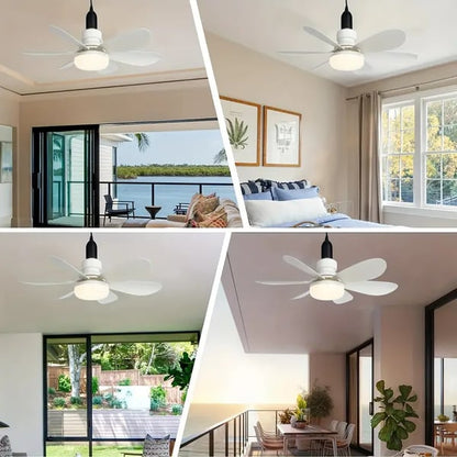 ZephyrAir™ Portable ceiling fan and light 2 in 1