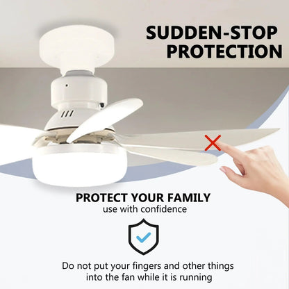 ZephyrAir™ Portable ceiling fan and light 2 in 1