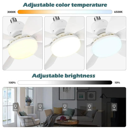 ZephyrAir™ Portable ceiling fan and light 2 in 1