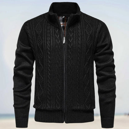 Astral – Uovertruffen Cashmere Strik med Lynlås