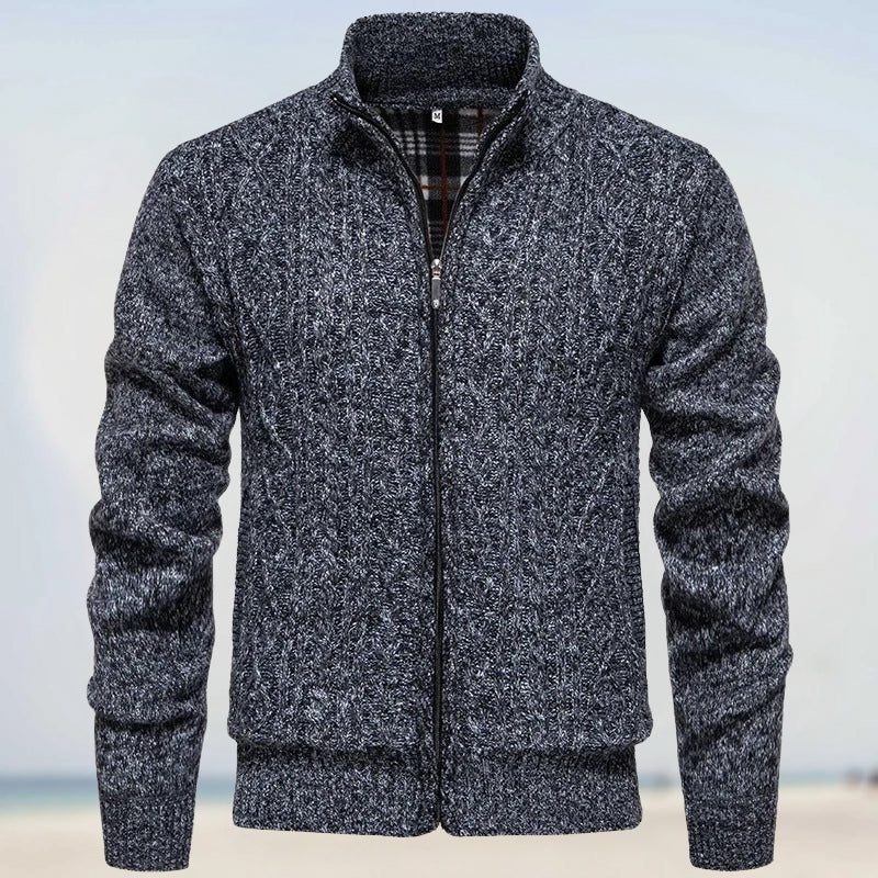 Astral – Uovertruffen Cashmere Strik med Lynlås