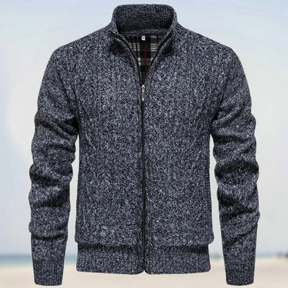 Astral – Uovertruffen Cashmere Strik med Lynlås