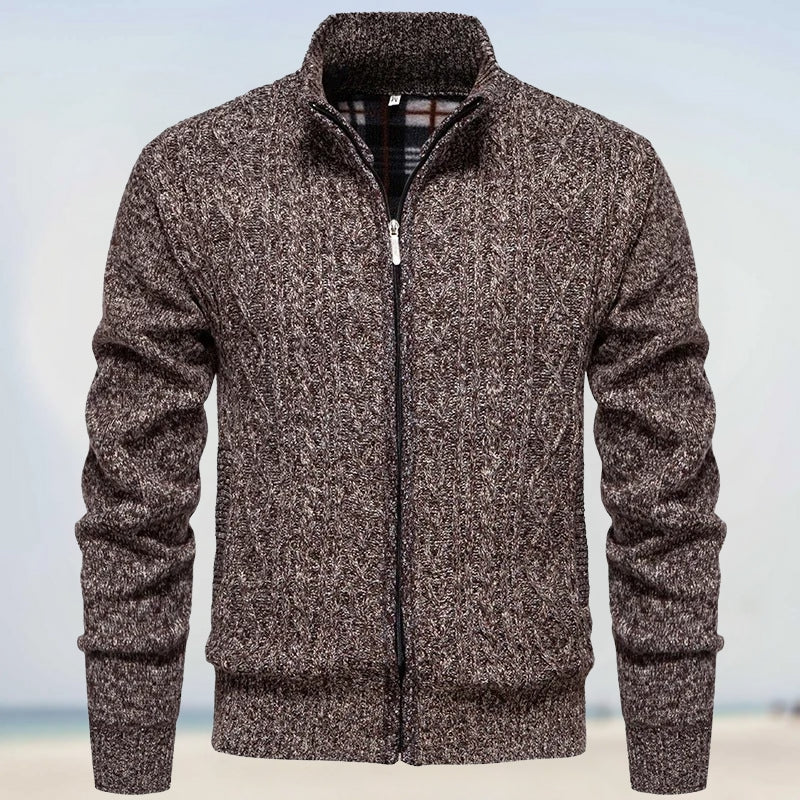 Astral – Uovertruffen Cashmere Strik med Lynlås