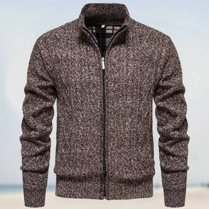 Astral – Uovertruffen Cashmere Strik med Lynlås