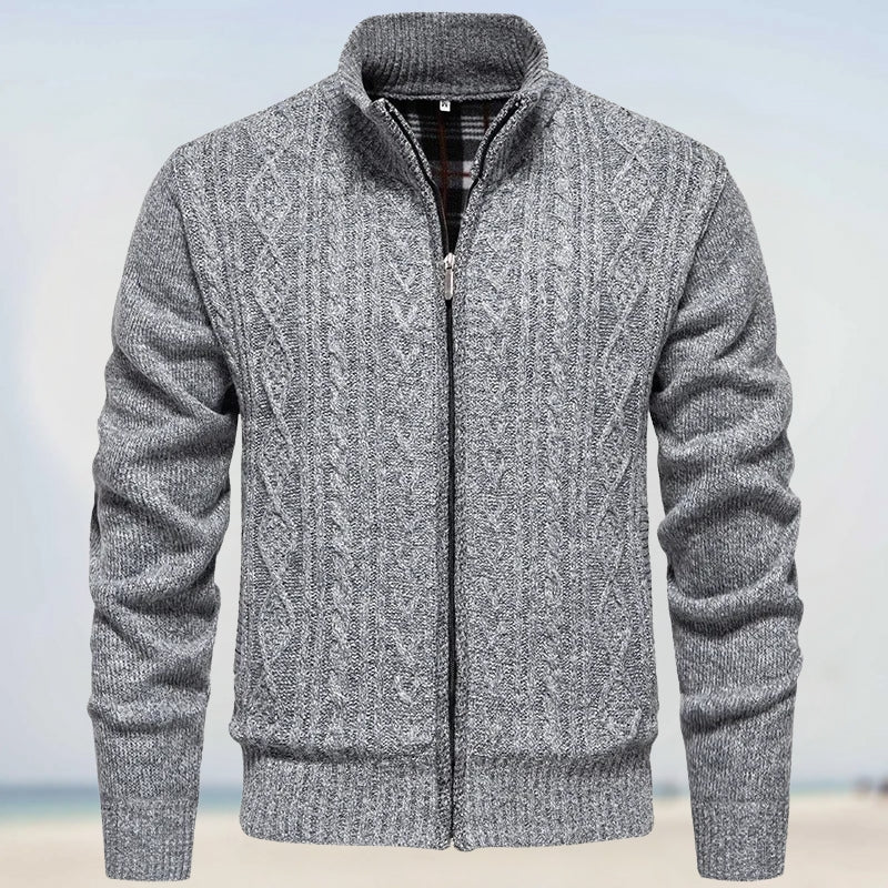 Astral – Uovertruffen Cashmere Strik med Lynlås