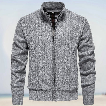Astral – Uovertruffen Cashmere Strik med Lynlås
