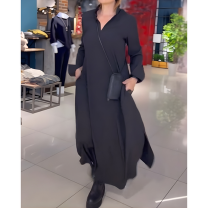 Elara Flow™ Side-Slit Maxi Dres