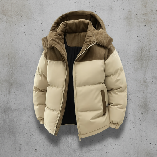 Heren puffer jas winter warm