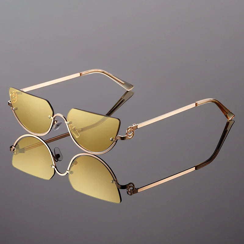 Zonnebril dames | Cat eye zonnebril met paarse glazen Zoelure