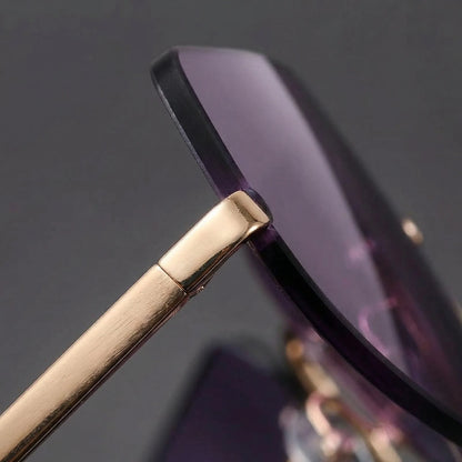 Zonnebril dames | Cat eye zonnebril met paarse glazen Zoelure